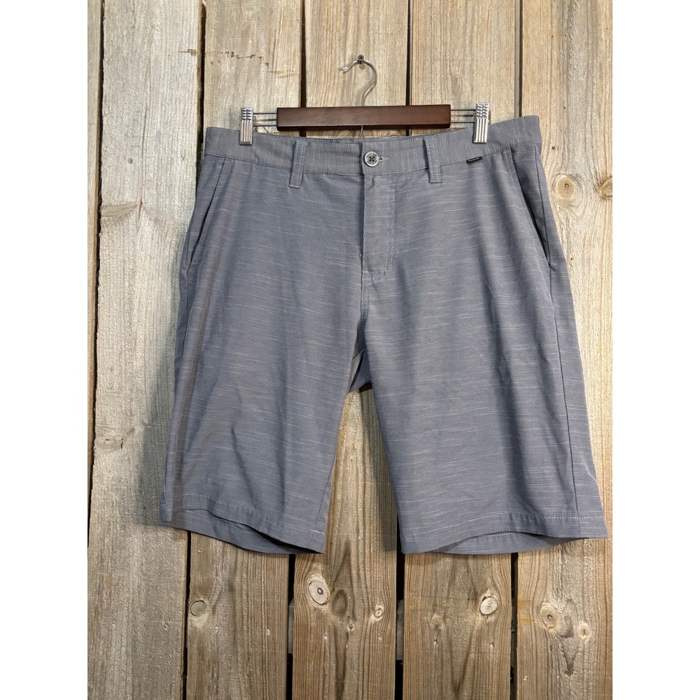 TravisMathew Beck Mens Grey‎ Micro Check Golf Hybrid Shorts Size 34 1T995-00